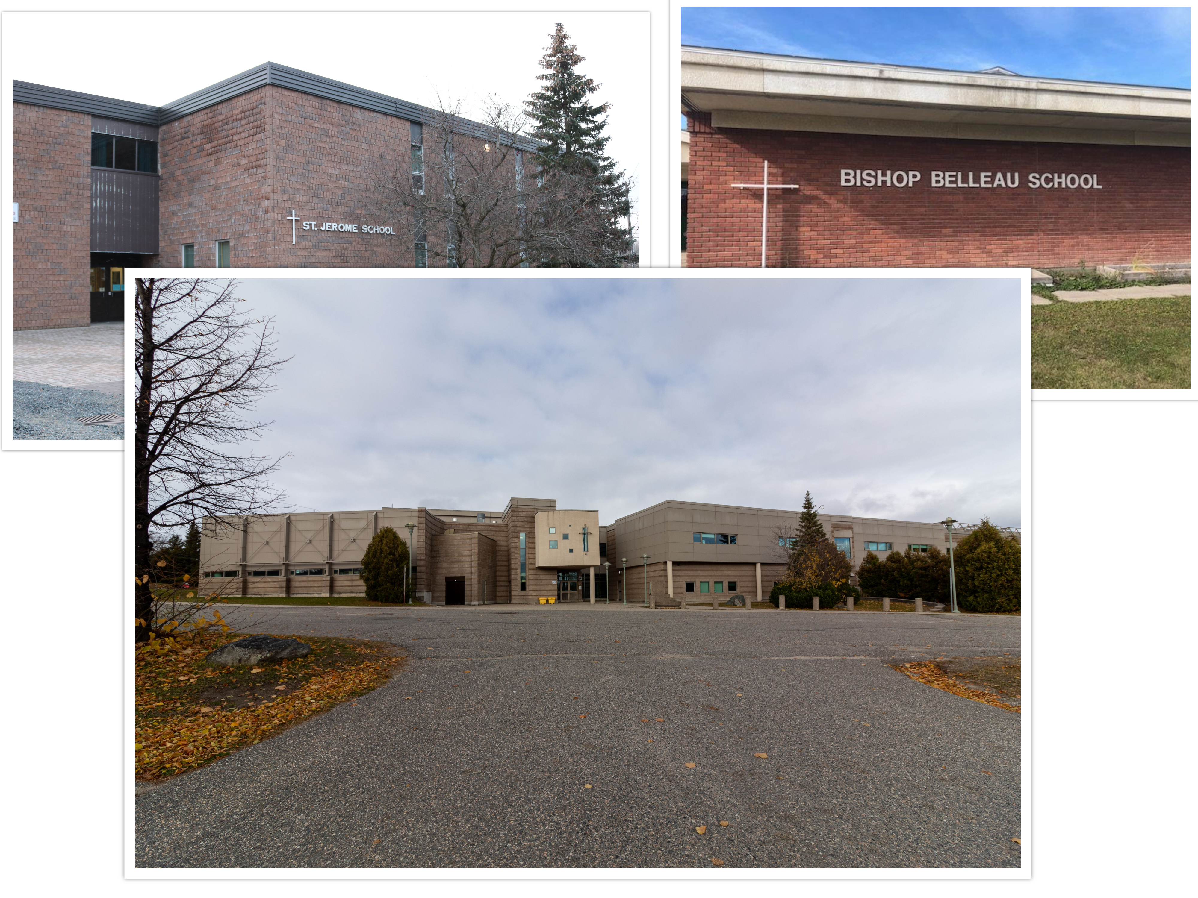 picture collage of schools